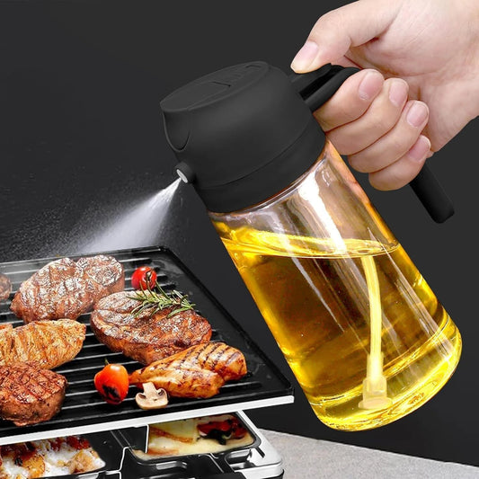 2-in-1 Oil Sprayer &amp; Dispenser Bottle