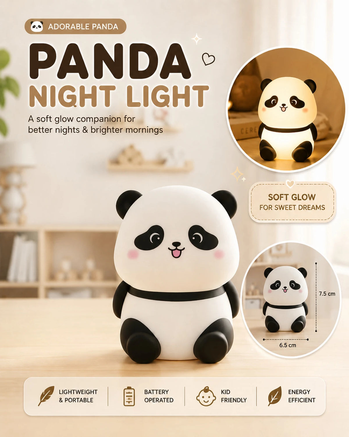 Panda LED Night Lamp