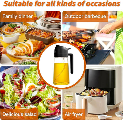 2-in-1 Oil Sprayer &amp; Dispenser Bottle